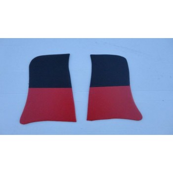 Кутки під ноги ВАЗ 2101-07 (к-кт 2 шт) червоно-чорні