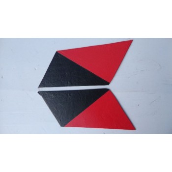 Оббивка задньої стійки ВАЗ 2101 (к-кт 2 шт) червона