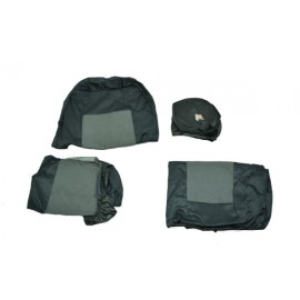 Авточохли на сидіння Калина 1117-18-19  Доміно темно-сірий