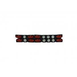 Відбивач на двері "Master Speed" овал/коло довгий червоний/білий (4 шт.) Відбивач на двері "Master Speed" овал/коло довгий червоний/білий (4 шт.)